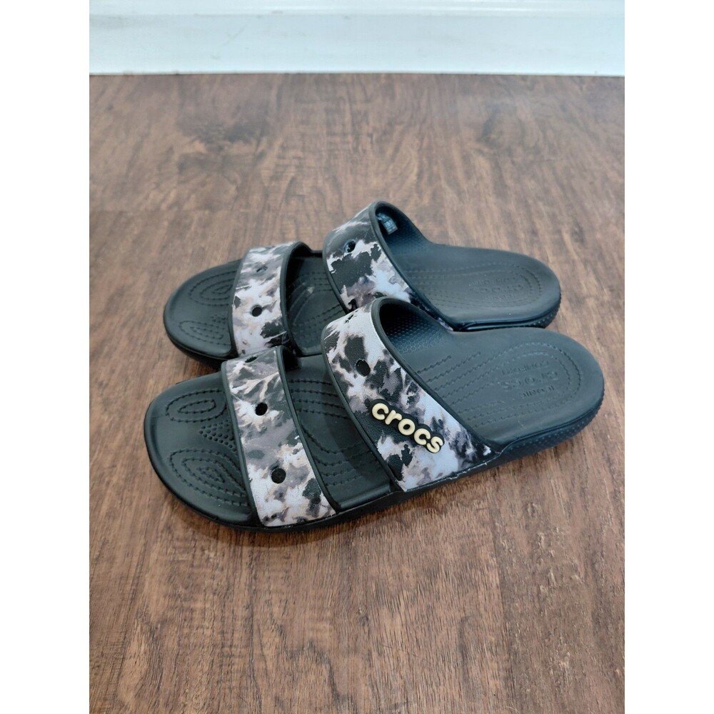 CROCS CLASSIC TIE-DYE GRAPHIC  SLIP ON SANDAL SLIDES Men Size 7  Women 9